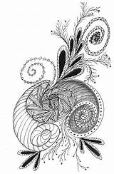 Patterns Zentangle Flickr Tangle sketch template