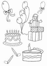Ausmalbilder Birthday Geburtstag Verjaardag Coloring Kleurplaten Kleurplaat Pages Zum Ausdrucken Und Happy Winter Tekeningen Kids Afkomstig Van Uploaded User sketch template
