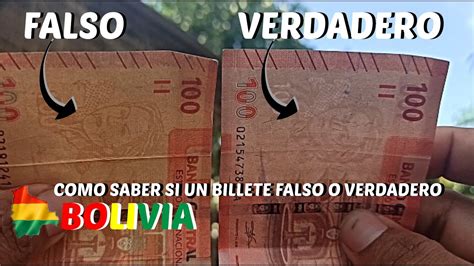 Como Detectar Billetes Falsos En Bolivia 2022 Facil Youtube
