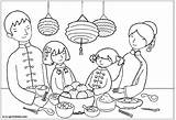Coloring Chinese Pages Festival Moon Year Printable Colouring Years Family Color Getcolorings Colour Print Popular sketch template