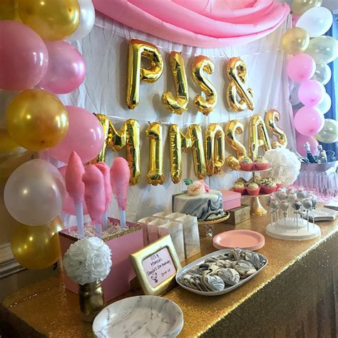 pjs mimosas  marble themed spa birthday party allthingsslim