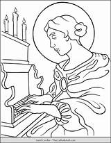 Cecilia Thecatholickid Catholic sketch template