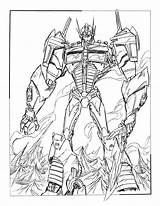 Prime Coloring Optimus Transformers Pages Octimus Print Deviantart Popular sketch template