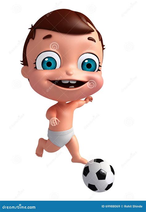 baby  football stock illustration illustration  happiness