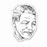 Mandela Colouring Face2 Nelsonmandela sketch template