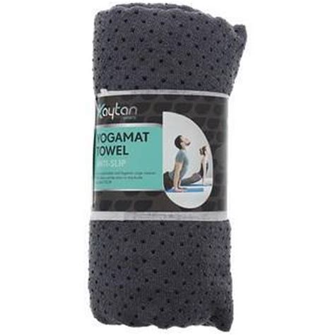 discountershop yoga handdoek met antislip xcm grijs bolcom