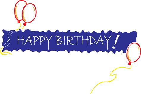 happy birthday banner png transparent images png