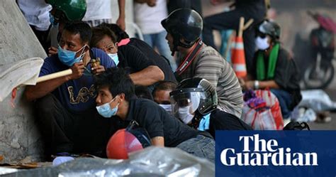 Thai Army Storms Redshirt Protest Camp World News The Guardian