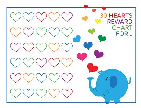 preschool reward chart printable activity shelter reward chart kids