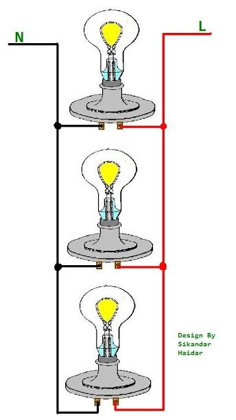 wiring lights  parallel connection diagram electrical blog
