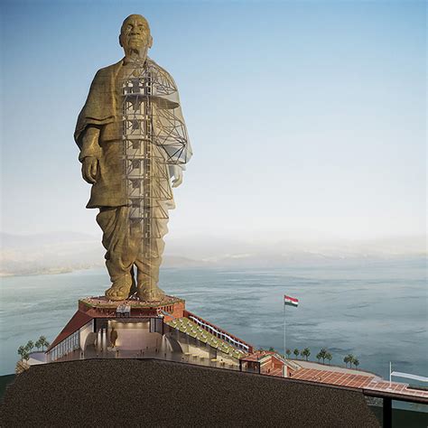 indias statue  unity     height  lady liberty