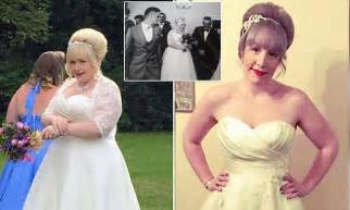 size 20 bride too fat to walk down the aisle sheds 6 stone daily mail