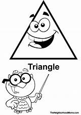 Triangle Coloring Getdrawings sketch template