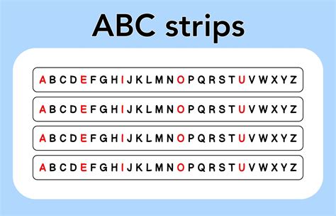 alphabet strips printable  printable world holiday