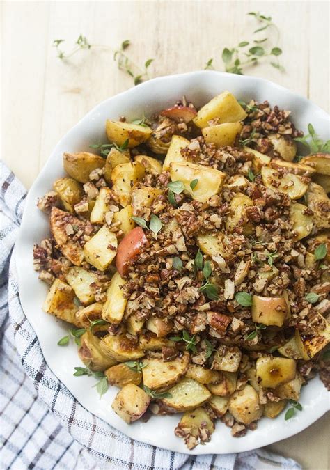 coziest mustard roasted potatoes and apples recept