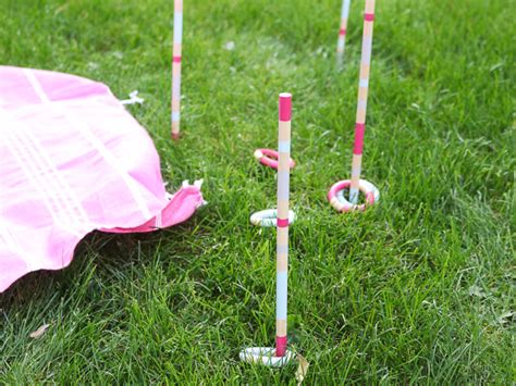 this diy outdoor ring toss game is so fun