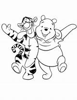 Friend Clipart Coloring Pages Friends Pooh Cartoon Library Winnie sketch template