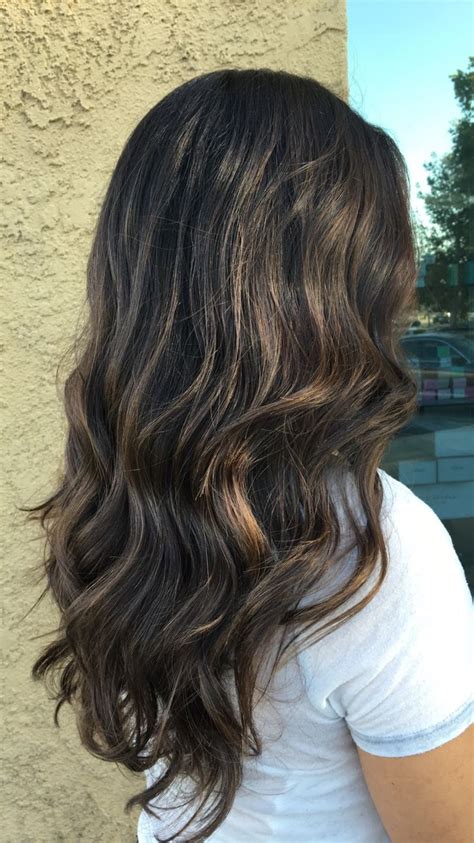 sombre highlight on dark brown hair by brittanymoss