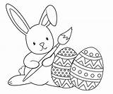 Easter Pages Coloring Colouring Kids Bunny Printable Cute Egg Choose Board sketch template