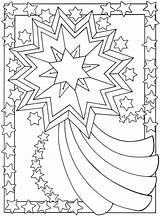 Stars Moon Coloring Pages Printable Getcolorings Color Colouring Print Sun sketch template
