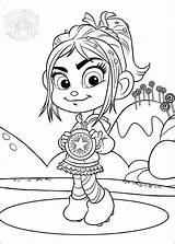 Vanellope Ralph Coloring Wreck Pages Rush Sugar Von Medal Got Printable Schweetz Kids Animation Movies Print Color Drawing Drawings Getcolorings sketch template