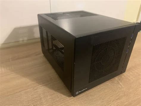 silverstone mini itx computer case  mesh front panel black sgb