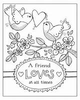 Coloring Pages Friends Adult Color Sheets Valentine Printable Forever Bible Colouring Friend Adults Kids Loves Book Times Sheet Patterns Scrapbook sketch template