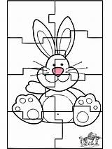 Puzzle Coloring Pascua Disegni Rompecabezas Bambini Decupat Colorat Lapin Conejo Colorare Puzzel Colorear Pasqua Dibujos Paque Pasti Preescolar Paashaas Avventura sketch template