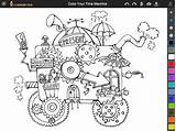 Machine Coloring Time Pages Designlooter Screenshot 360px 98kb Template sketch template
