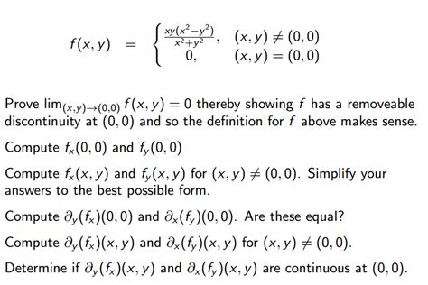 solved f x y {xy x 2 y 2 x 2 y 2 x y notequalto
