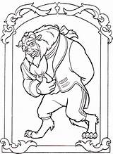Beast Coloring Pages Getdrawings Beauty sketch template