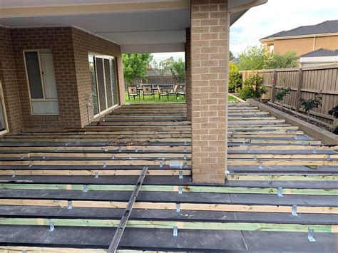 merbau decking  concrete slab bunnings workshop community