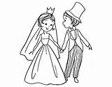 Wedding Royal Coloring Colorear sketch template