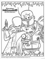 Megamind Coloring4free sketch template