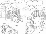 Spielplatz Ausmalbild Spielen Malvorlage Kostenlos Ausdrucken Familie Rund Ums Bildnachweise Datenschutz sketch template