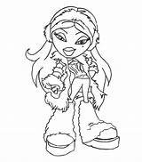 Bratz Coloring Pages Doll Winter Colouring Printable Drama Total American Kids Cloe Print Girl Babyz Color Dolls Sheets Fashion Girls sketch template