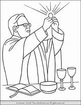 Eucharist Sacrament Communion sketch template