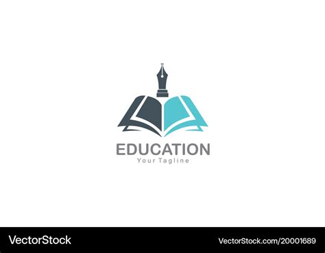 education open book company logo royalty  vector image