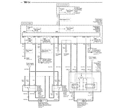 power window switch wiring diagram    detail  master