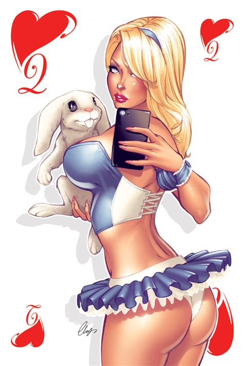 tech media tainment sexy alice in wonderland illustrations