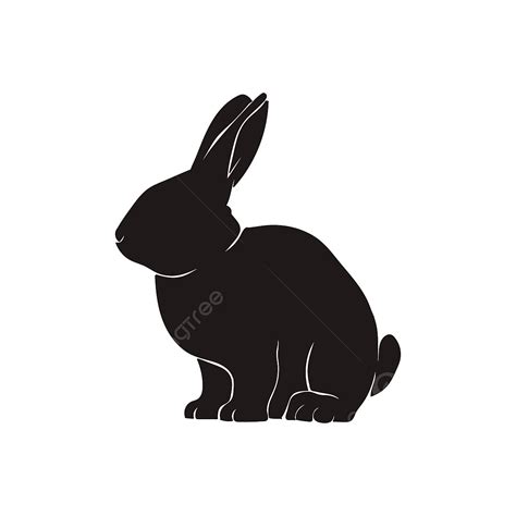 spring bunny rabbit silhouette vector png rabbit  bunny silhouette