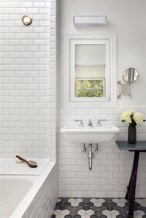 White Subway Tile In Small Bathroom Subway Tile Sizes For Wet Areas