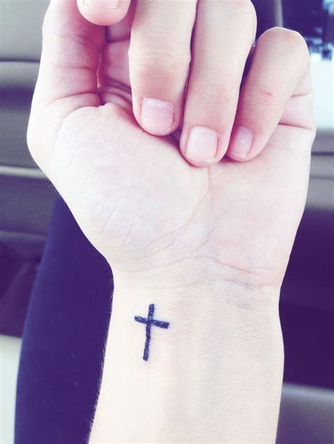 Cross Wrist Tattoo A R T S And C R A F T S Pinterest Cross Tattoos