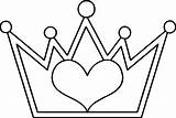 Crown King Queen Drawing Coloring Getdrawings sketch template