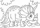 Triceratops Dinosaurier sketch template