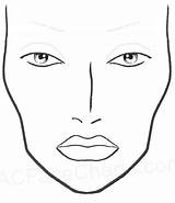 Makeup Face Template Chart Charts Sketch Blank Printable Mac Drawing Eye Pdf Print Make Templates Coloring Vidalondon Facechart Tips Paintingvalley sketch template