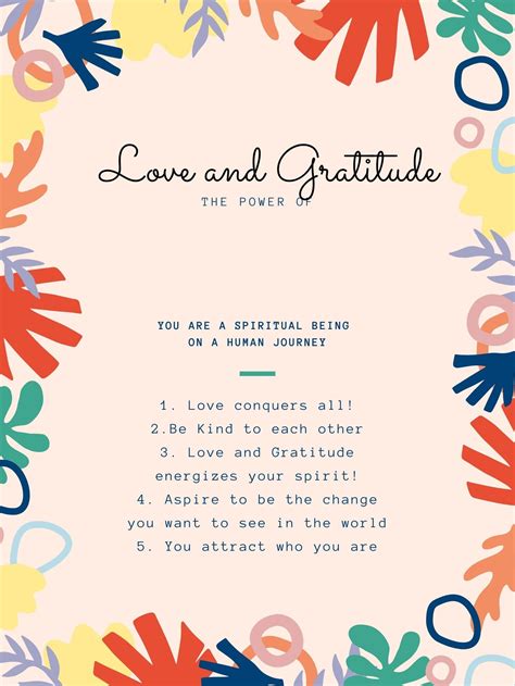 love  gratitude poster etsy