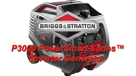 briggs stratton p powersmart series inverter generator youtube