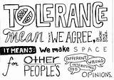 Tolerancia Tolerance Teden Hablemos Rubia Opinions Disagree Virtue Tolerant Exitos Grandes Relacionado Quiere Universally Dealing sketch template
