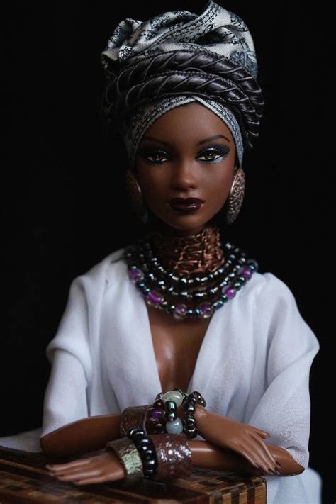 African Beauty Pretty Black Dolls African Beauty Black Barbie